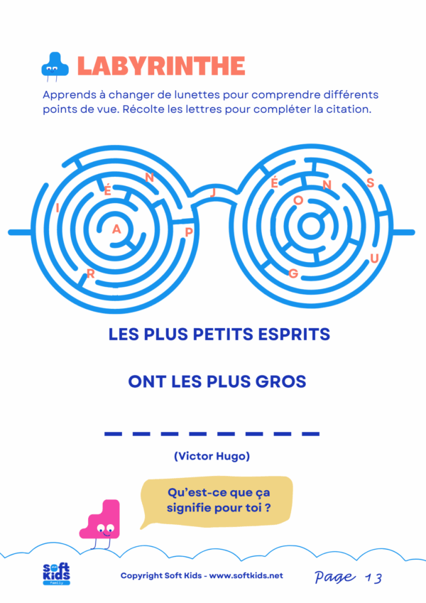 Kit Pensée critique_6-10 ans - labyrinthe