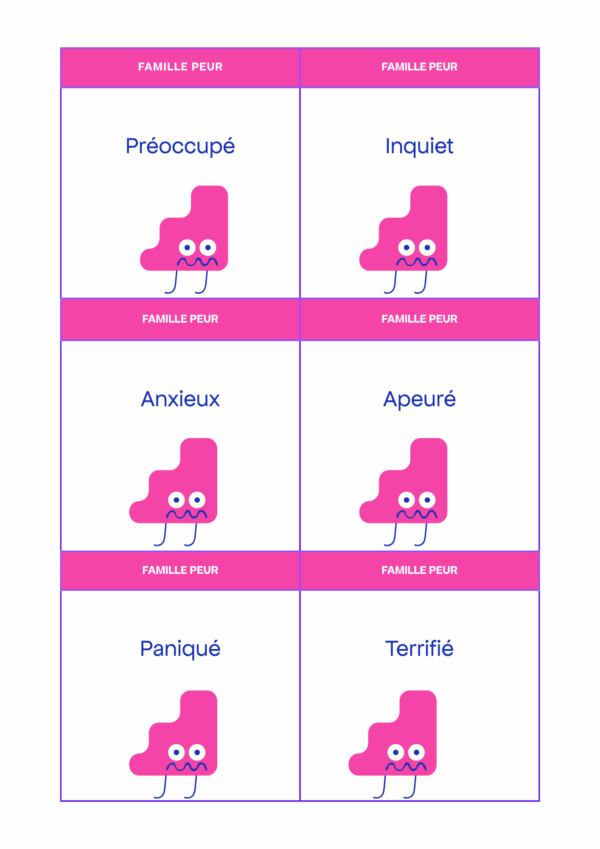 kit emotions 11-15ans jeu des 4 familles