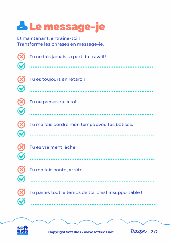 kit emotions 11-15ans message-je