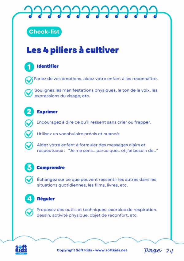 kit émotions 6-10 ans check list